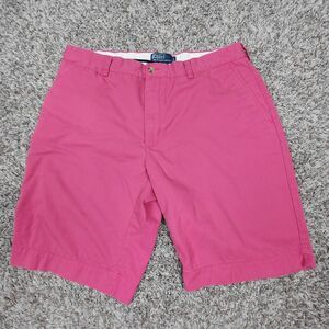 Polo Ralph Lauren Shorts Men's 36 Fits 34 Chino Red Salmon Classic Fit 10" Pony